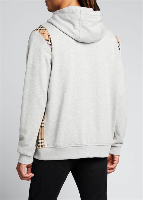 burberry mens zip up hoodie|burberry white half zip pullover.